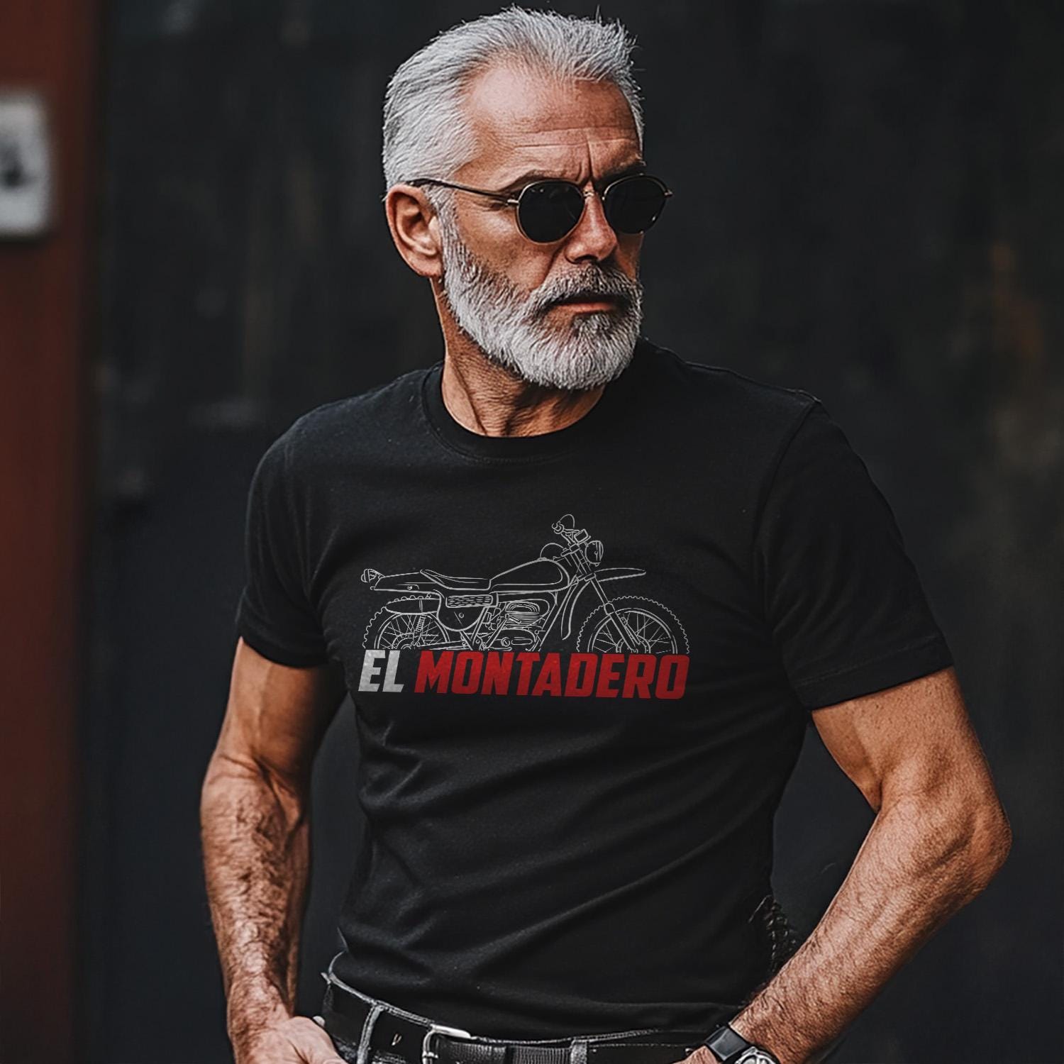 Bultaco El Montadero 350 Mk1 & Mk3 Inspired T-Shirt - Motorcycle Tee Shirt for Riders