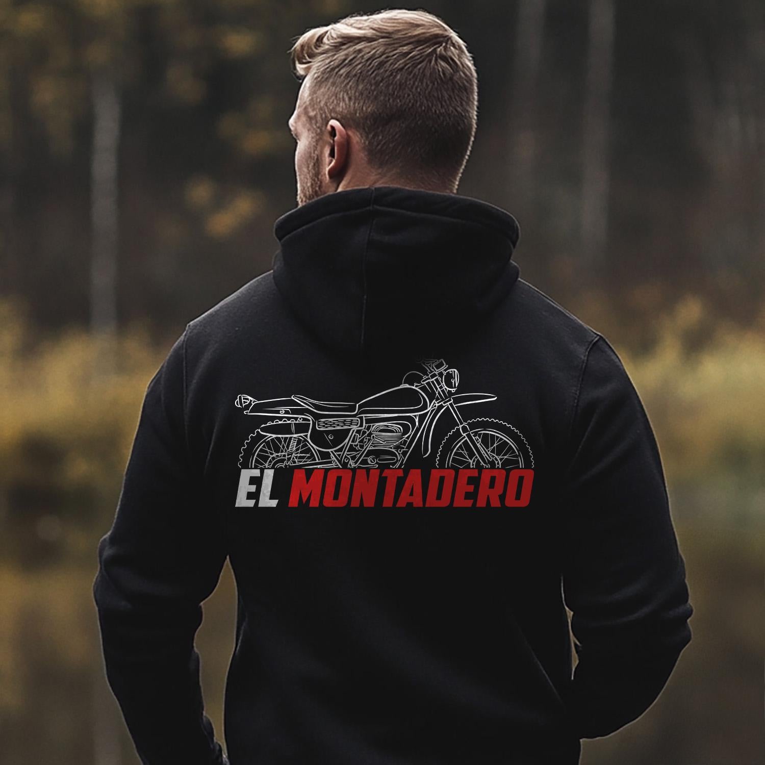 Bultaco El Montadero 350 Mk1 & Mk3 Inspired Hoodie - Motorcycle Sweatshirt for Riders