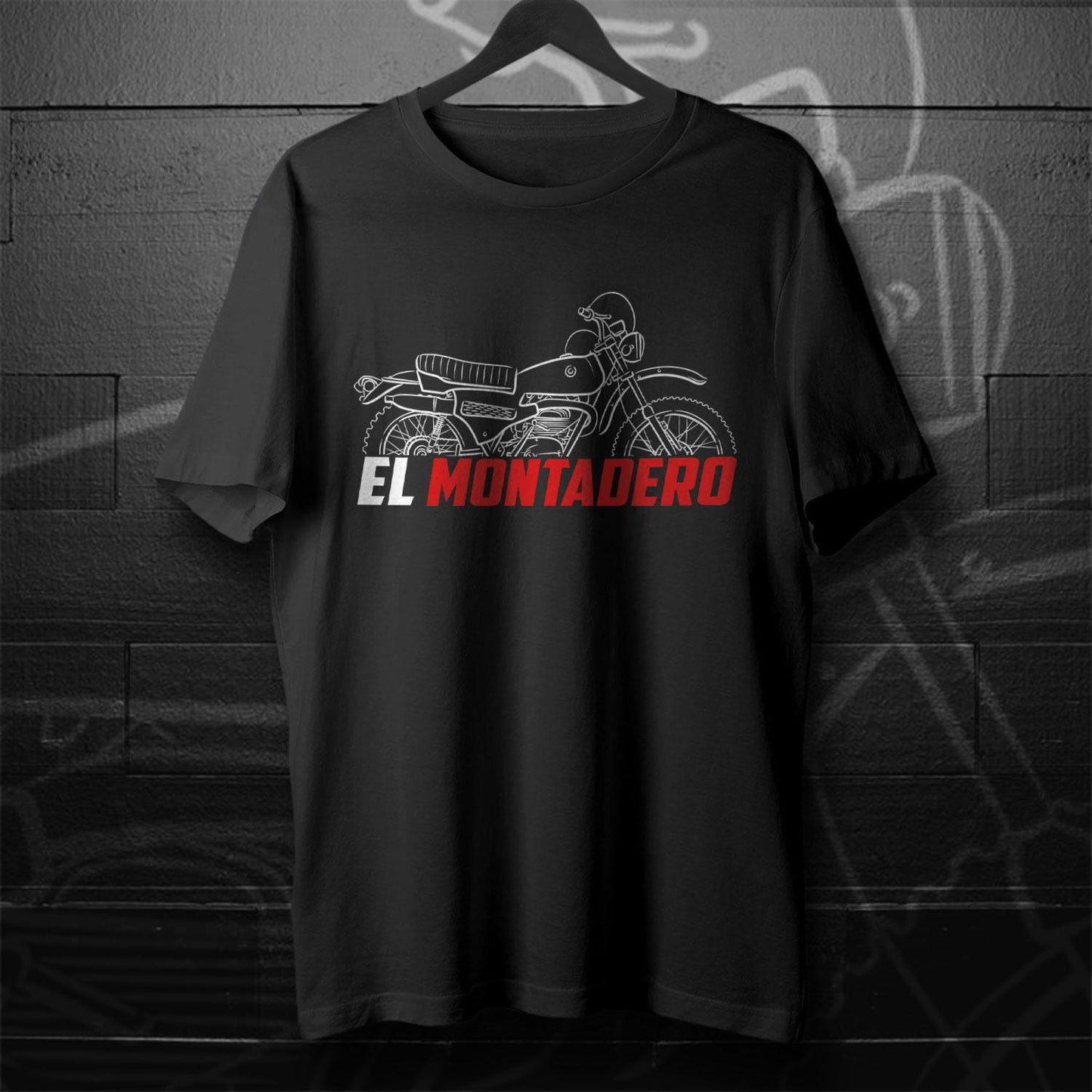 Bultaco El Montadero 350 Mk1 & Mk3 Inspired T-Shirt - Motorcycle Tee Shirt for Riders