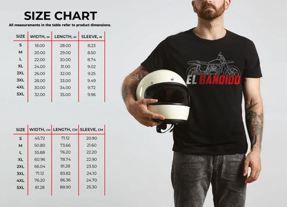 Bultaco El Bandido 350 & 360 Inspired T-Shirt - Motorcycle Tee Shirt for Riders