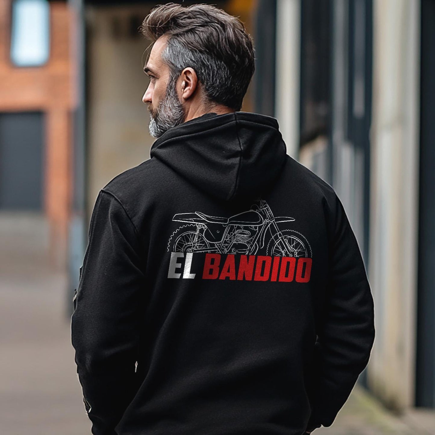 Bultaco El Bandido 350 & 360 Inspired Hoodie - Motorcycle Sweatshirt for Riders