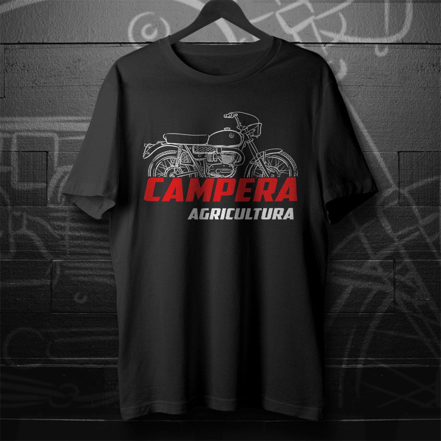 Bultaco Campera Agricultura 175 Inspired T-Shirt - Motorcycle Tee Shirt for Riders