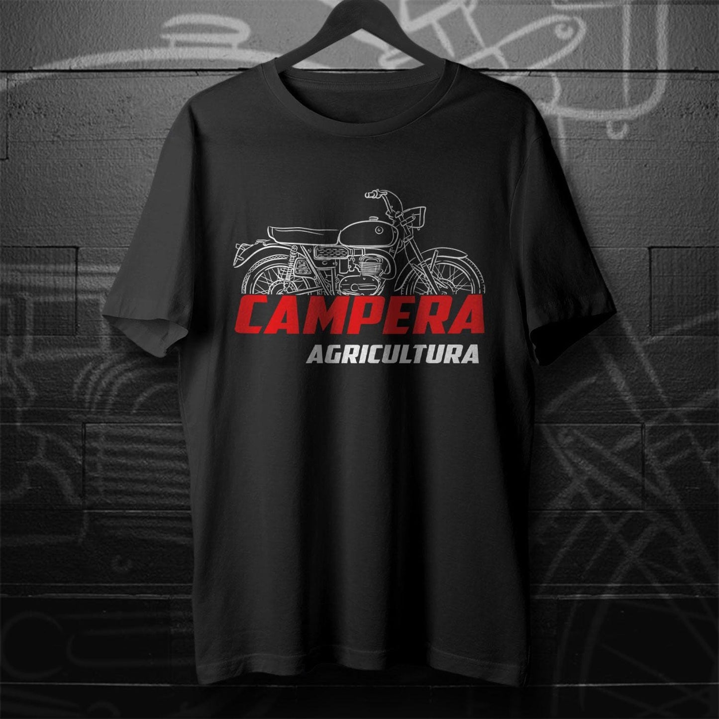 Bultaco Campera Agricultura 175 Inspired T-Shirt - Motorcycle Tee Shirt for Riders