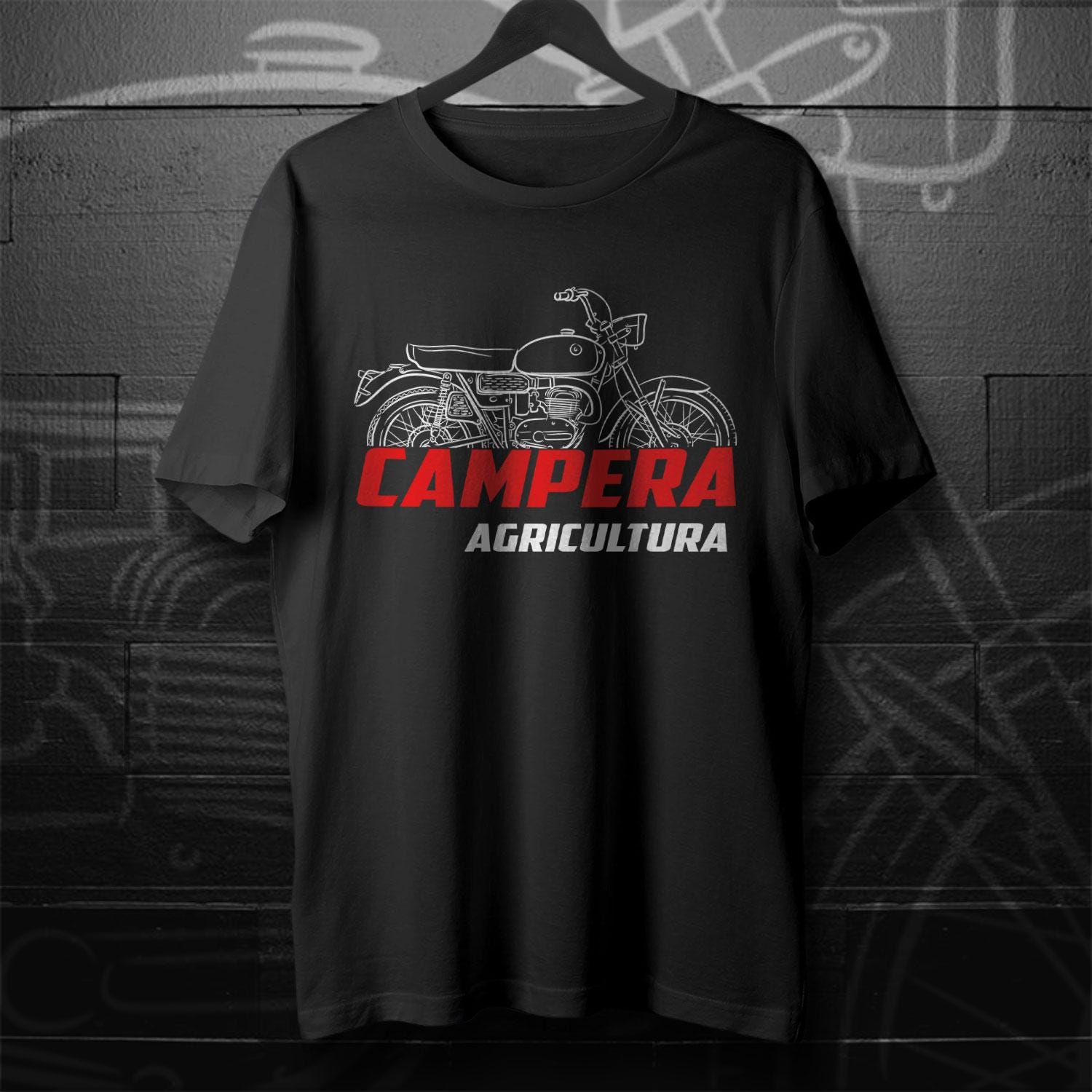 Bultaco Campera Agricultura 175 Inspired T-Shirt - Motorcycle Tee Shirt for Riders