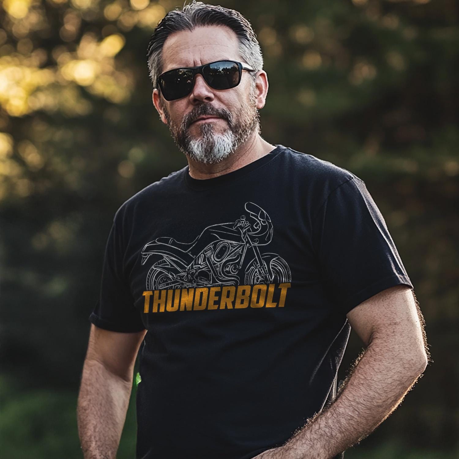 Buell S2 Thunderbolt 1995 - 1996 Inspired T-Shirt - Motorcycle Tee Shirt for Riders