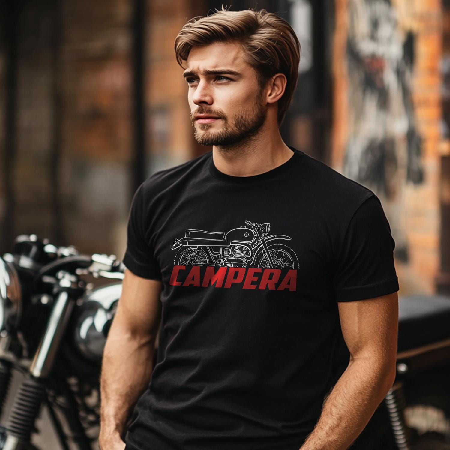 Bultaco Campera 155 1963 - 1966 Inspired T-Shirt - Motorcycle Tee Shirt for Riders