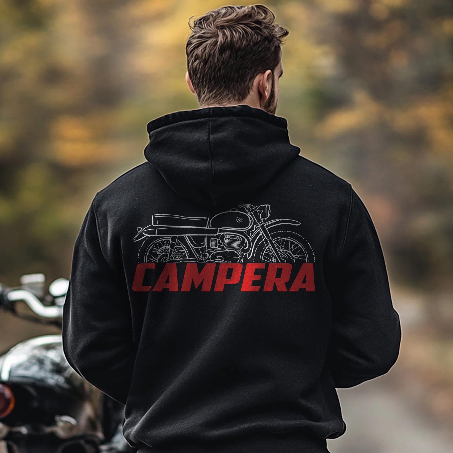 Bultaco Campera 155 1963 - 1966 Inspired Hoodie - Motorcycle Sweatshirt for Riders