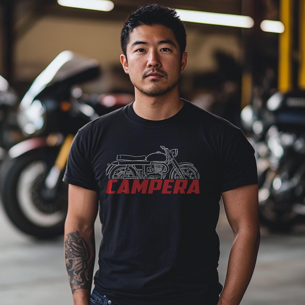 Bultaco Campera 125 1961 - 1962 Inspired T-Shirt - Motorcycle Tee Shirt for Riders