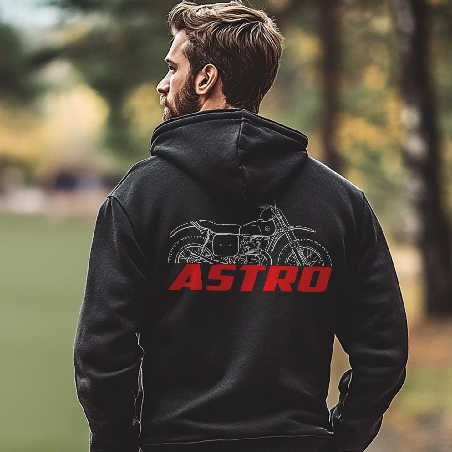 Bultaco Astro 360 Inspired Hoodie - Motorcycle Sweatshirt for Riders