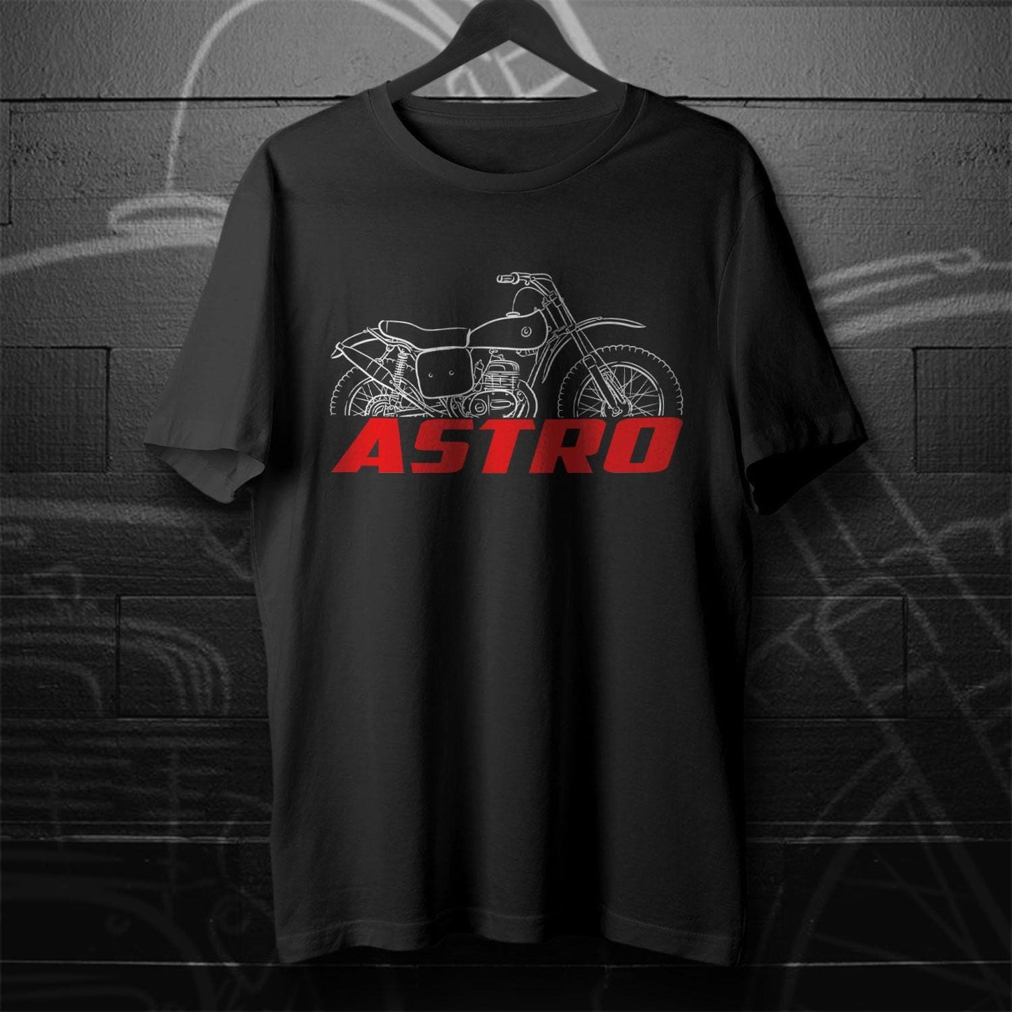 Bultaco Astro 250 Inspired T-Shirt - Motorcycle Tee Shirt for Riders