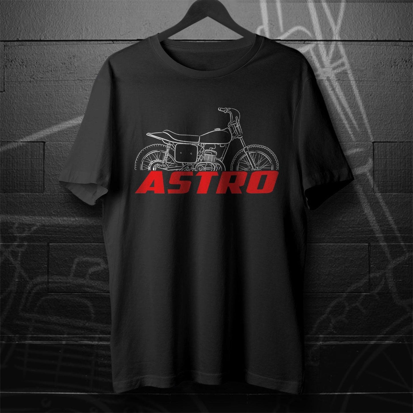 Bultaco Astro 250 Inspired T-Shirt - Motorcycle Tee Shirt for Riders