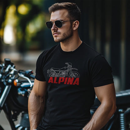 Bultaco Alpina 1976 - 1979 ( 250 350 ) Inspired T-Shirt - Motorcycle Tee Shirt for Riders