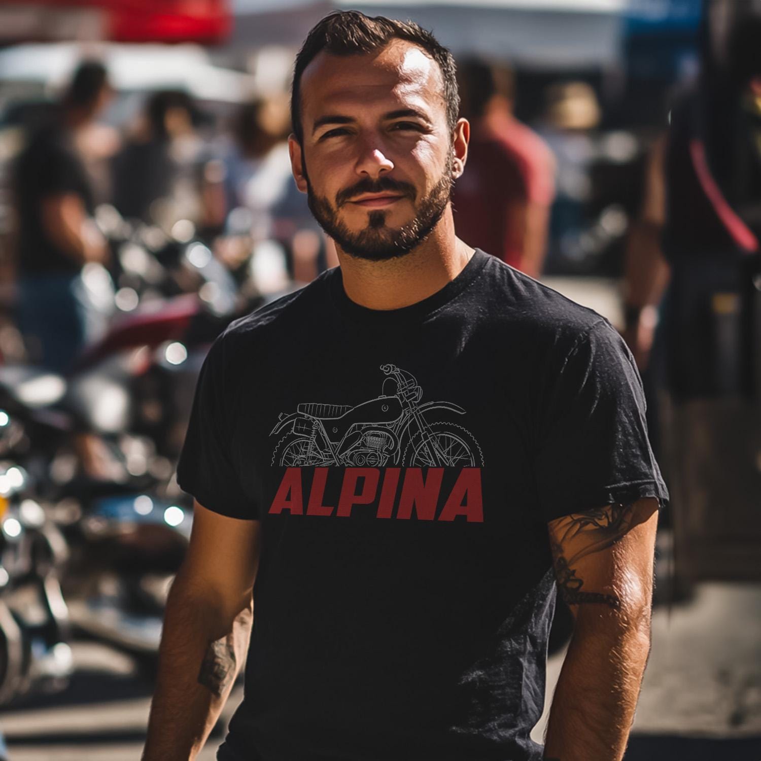 Bultaco Alpina 175 Inspired T-Shirt - Motorcycle Tee Shirt for Riders