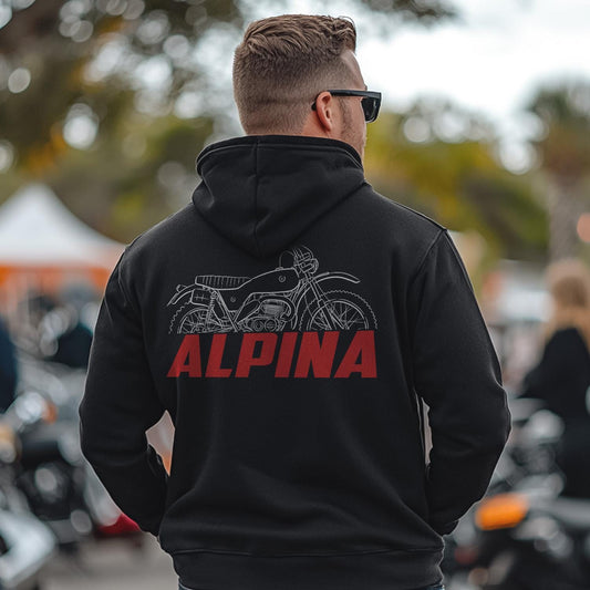 Bultaco Alpina 175 Inspired Hoodie - Motorcycle Sweatshirt for Riders