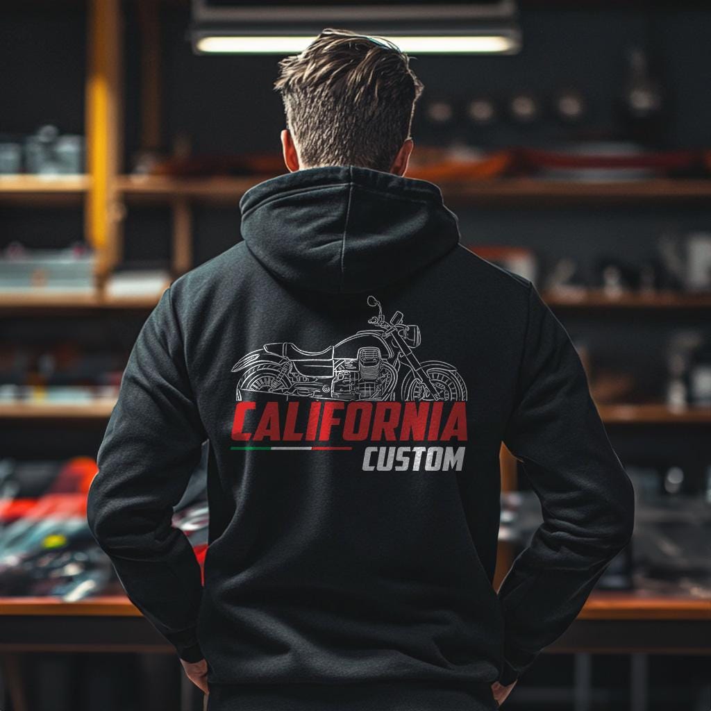 Moto Guzzi California 1400 Custom 2013 - 2017 Inspired Hoodie - Motorcycle Sweatshirt for Riders