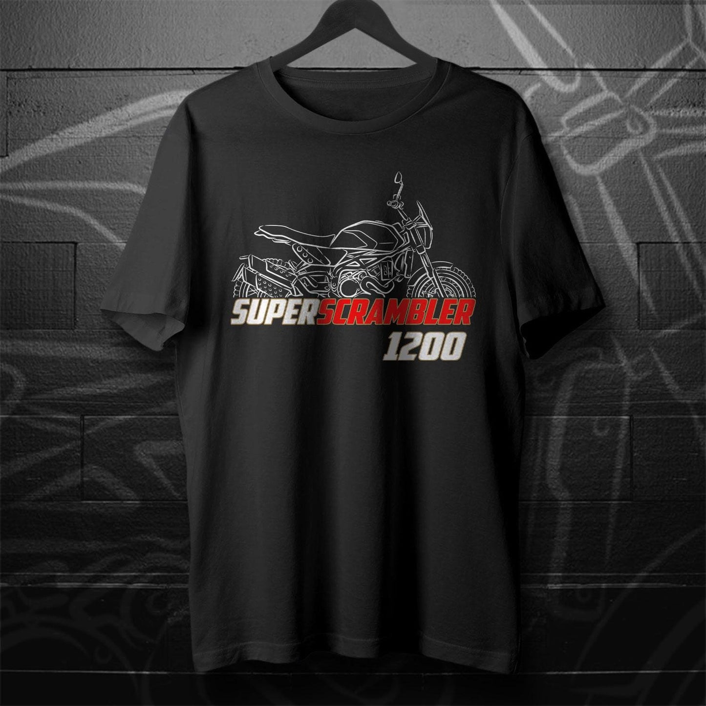 Moto Morini Super Scrambler 1200 2020 - 2022 Inspired T-Shirt - Motorcycle Tee Shirt for Riders