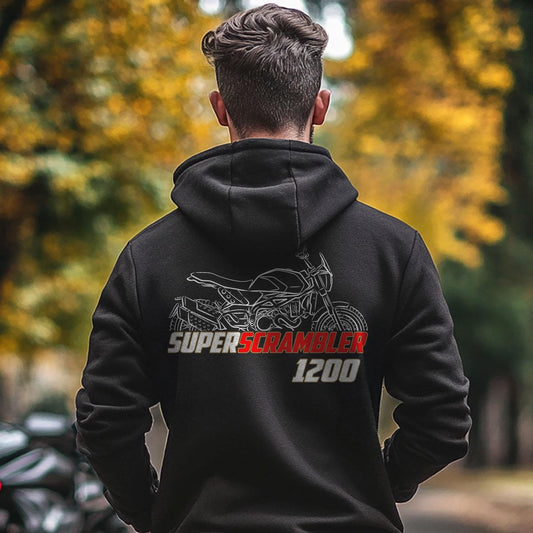 Moto Morini Super Scrambler 1200 2020 - 2022 Inspired Hoodie - Motorcycle Sweatshirt for Riders