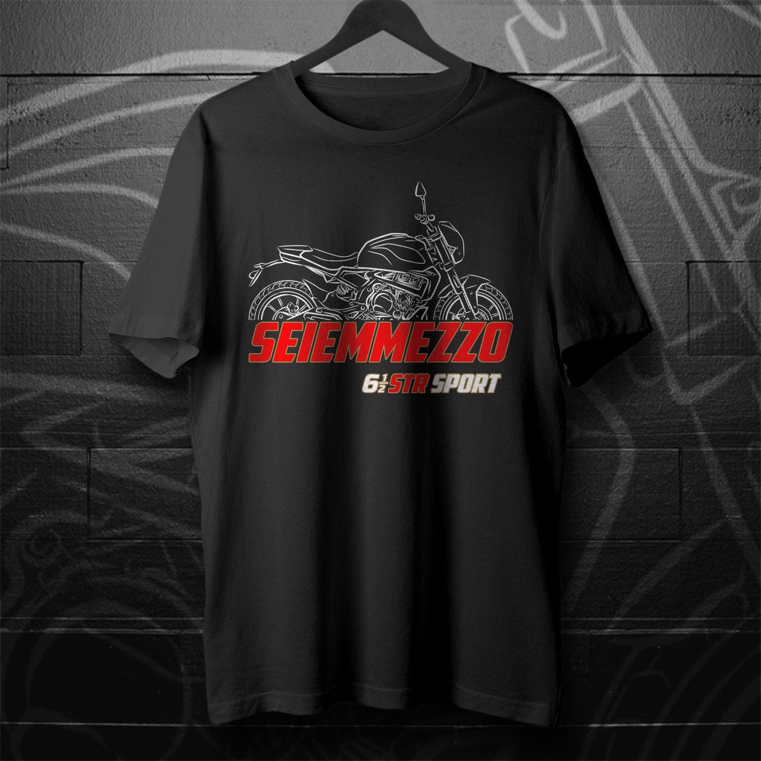 Moto Morini Seiemmezzo 650 STR Sport 2024 - 2025 Inspired T-Shirt - Motorcycle Tee Shirt for Riders