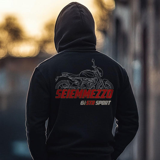 Moto Morini Seiemmezzo 650 STR Sport 2024 - 2025 Inspired Hoodie - Motorcycle Sweatshirt for Riders