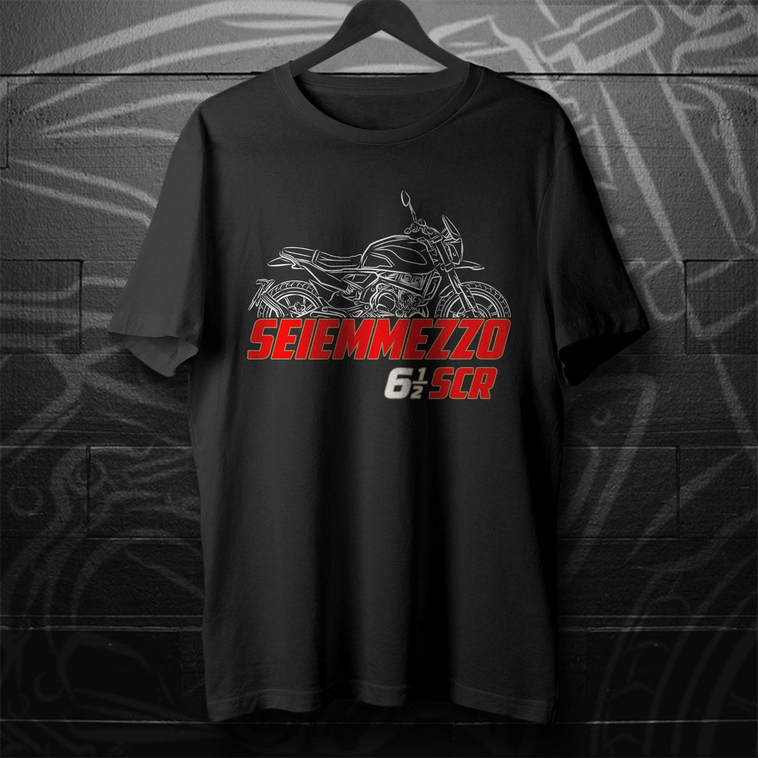 Moto Morini Seiemmezzo 650 SCR 2022 - 2025 Inspired T-Shirt - Motorcycle Tee Shirt for Riders