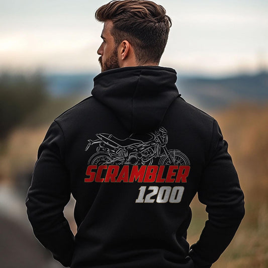 Moto Morini Scrambler 1200 Inspired Hoodie - Motorcycle Sweatshirt for Riders