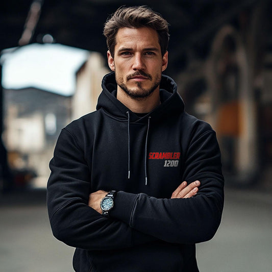 Moto Morini Scrambler 1200 Inspired Hoodie - Motorcycle Sweatshirt for Riders