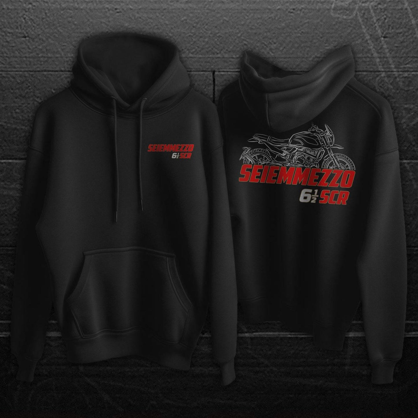 Moto Morini Seiemmezzo 650 SCR 2022 - 2025 Inspired Hoodie - Motorcycle Sweatshirt for Riders
