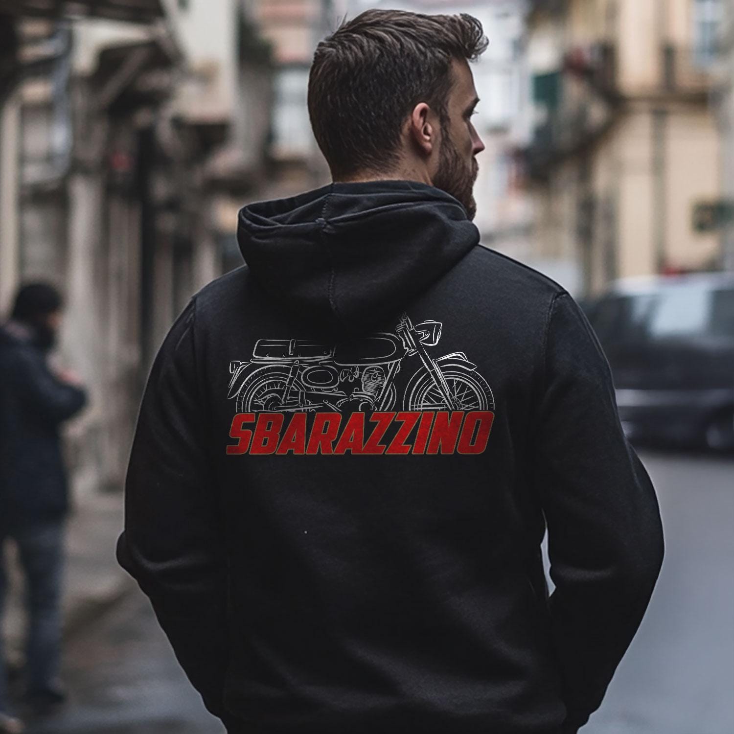 Moto Morini Sbarazzino 100 Inspired Hoodie - Motorcycle Sweatshirt for Riders