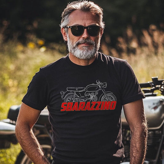 Moto Morini Sbarazzino 98 1956 - 1972 Inspired T-Shirt - Motorcycle Tee Shirt for Riders