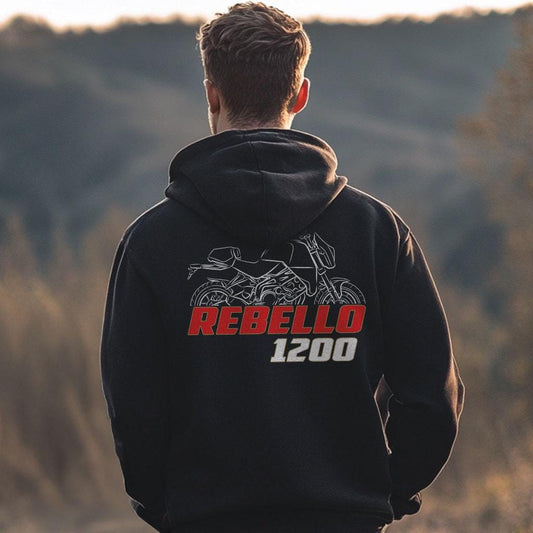 Moto Morini Rebello 1200 2012 Inspired Hoodie - Motorcycle Sweatshirt for Riders