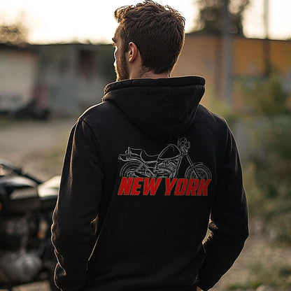 Moto Morini New York 350 & 500 1988 - 1990 Inspired Hoodie - Motorcycle Sweatshirt for Riders