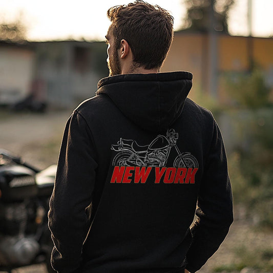 Moto Morini New York 350 & 500 1988 - 1990 Inspired Hoodie - Motorcycle Sweatshirt for Riders