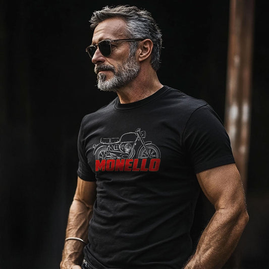 Moto Morini Monello 125 1960 - 1963 Inspired T-Shirt - Motorcycle Tee Shirt for Riders