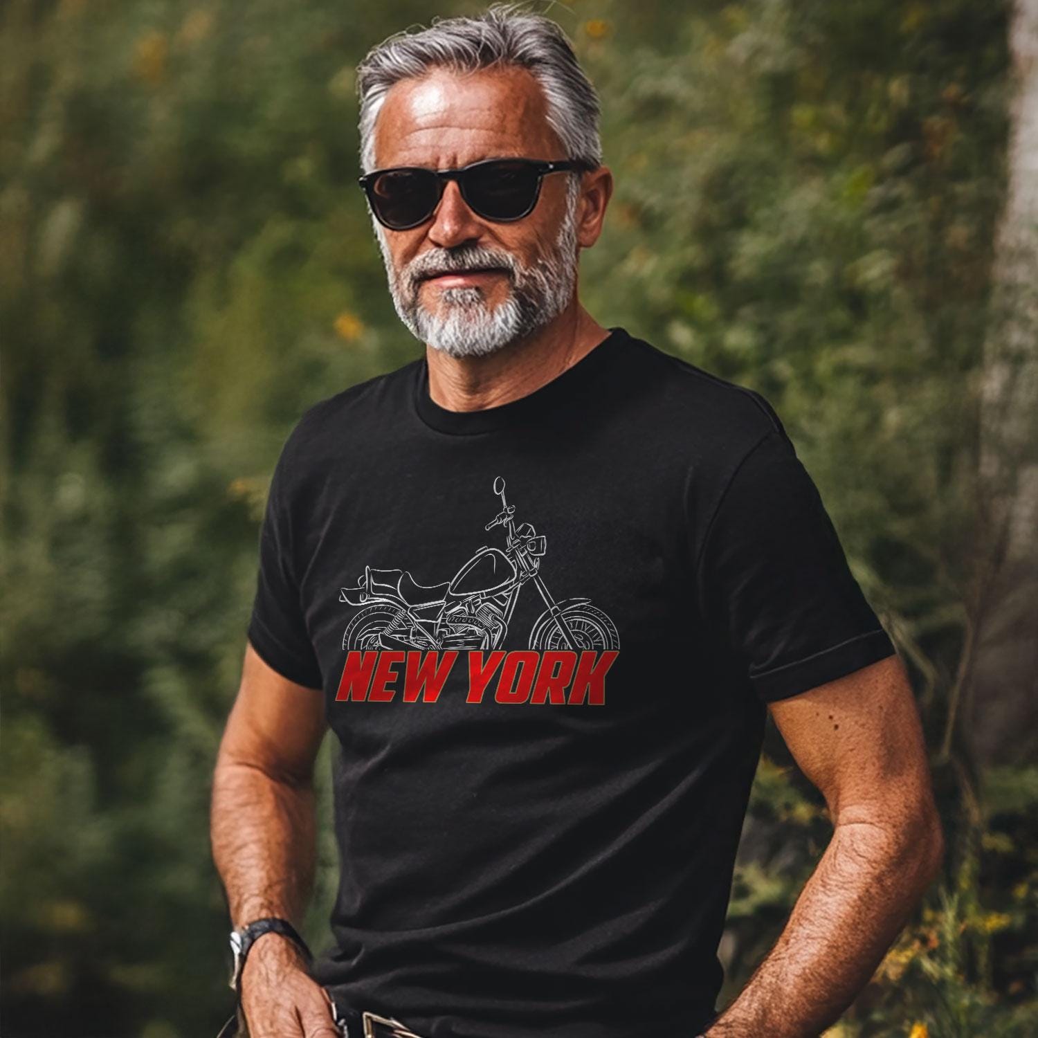 Moto Morini New York 350 & 500 1988 - 1990 Inspired T-Shirt - Motorcycle Tee Shirt for Riders