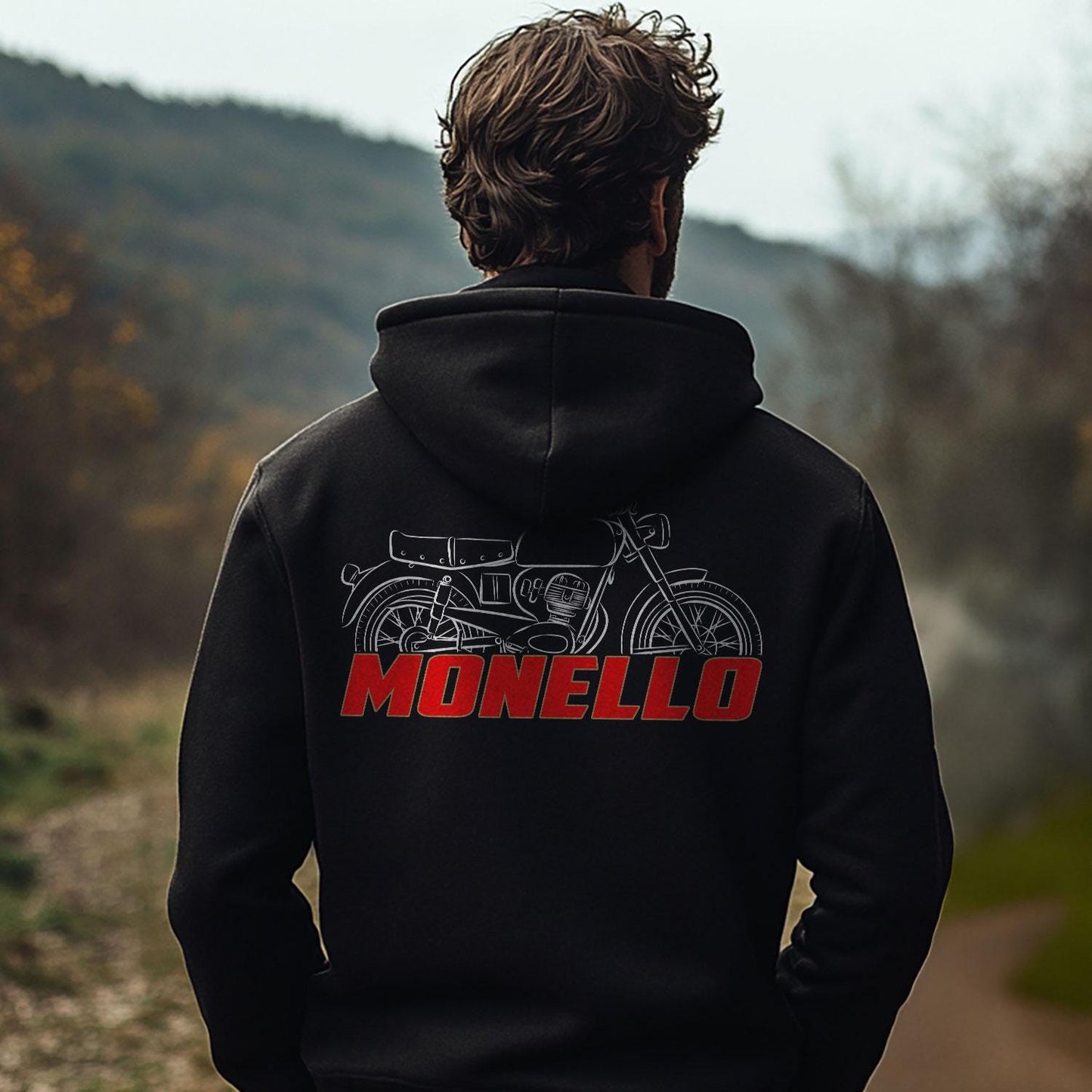 Moto Morini Monello 125 1960 - 1963 Inspired Hoodie - Motorcycle Sweatshirt for Riders