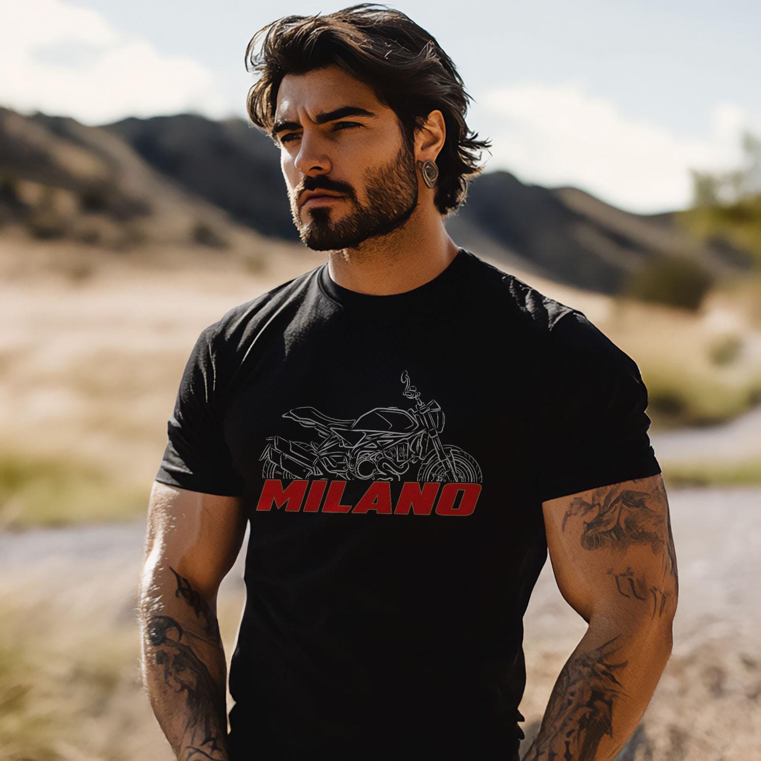 Moto Morini Milano 1200 2018 - 2024 Inspired T-Shirt - Motorcycle Tee Shirt for Riders