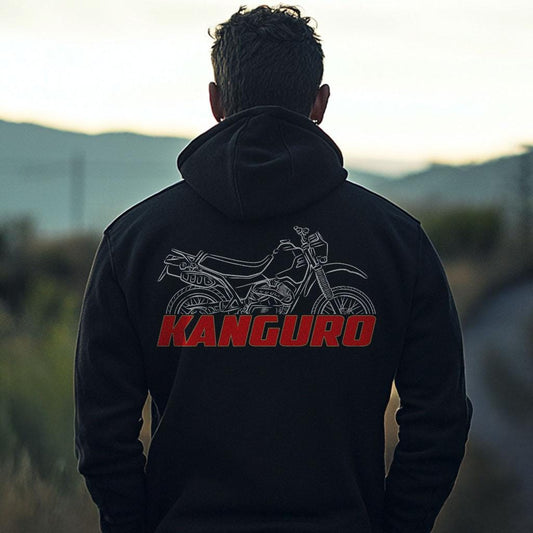 Moto Morini 350 Kanguro XE 1985 Inspired Hoodie - Motorcycle Sweatshirt for Riders