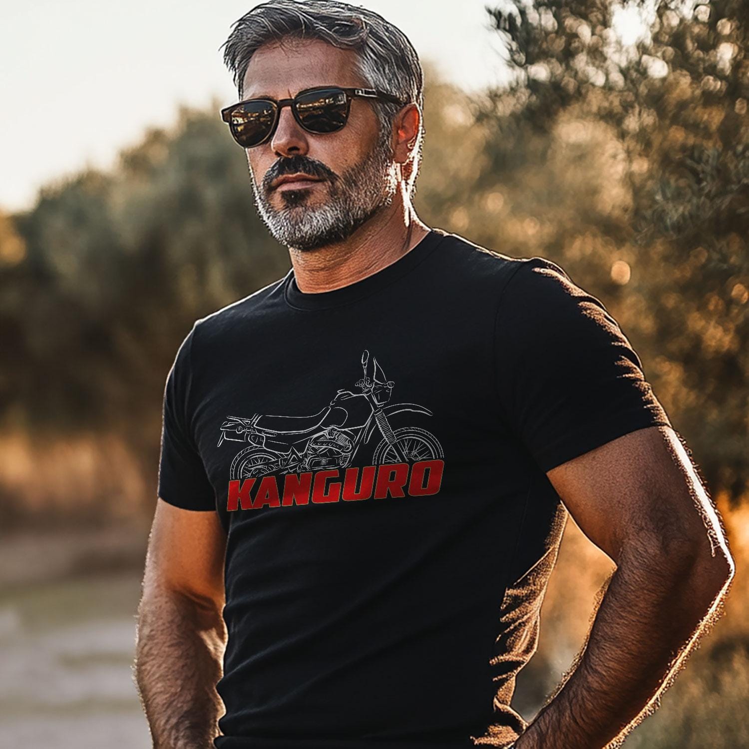 Moto Morini 350 Kanguro X3 X4 1987 - 1990 Inspired T-Shirt - Motorcycle Tee Shirt for Riders