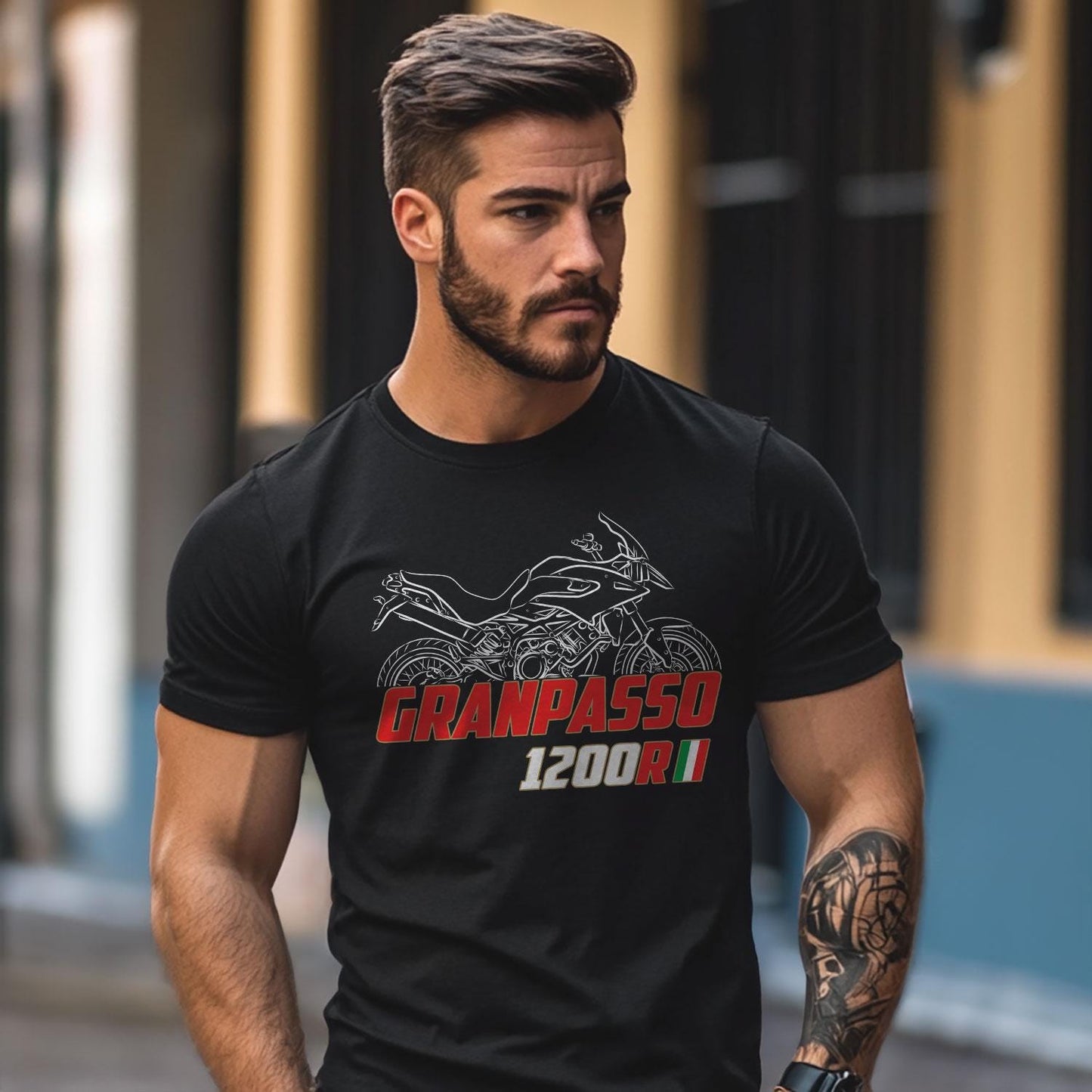 Moto Morini Granpasso 1200R Inspired T-Shirt - Motorcycle Tee Shirt for Riders
