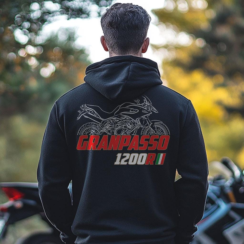 Moto Morini Granpasso 1200R Inspired Hoodie - Motorcycle Sweatshirt for Riders