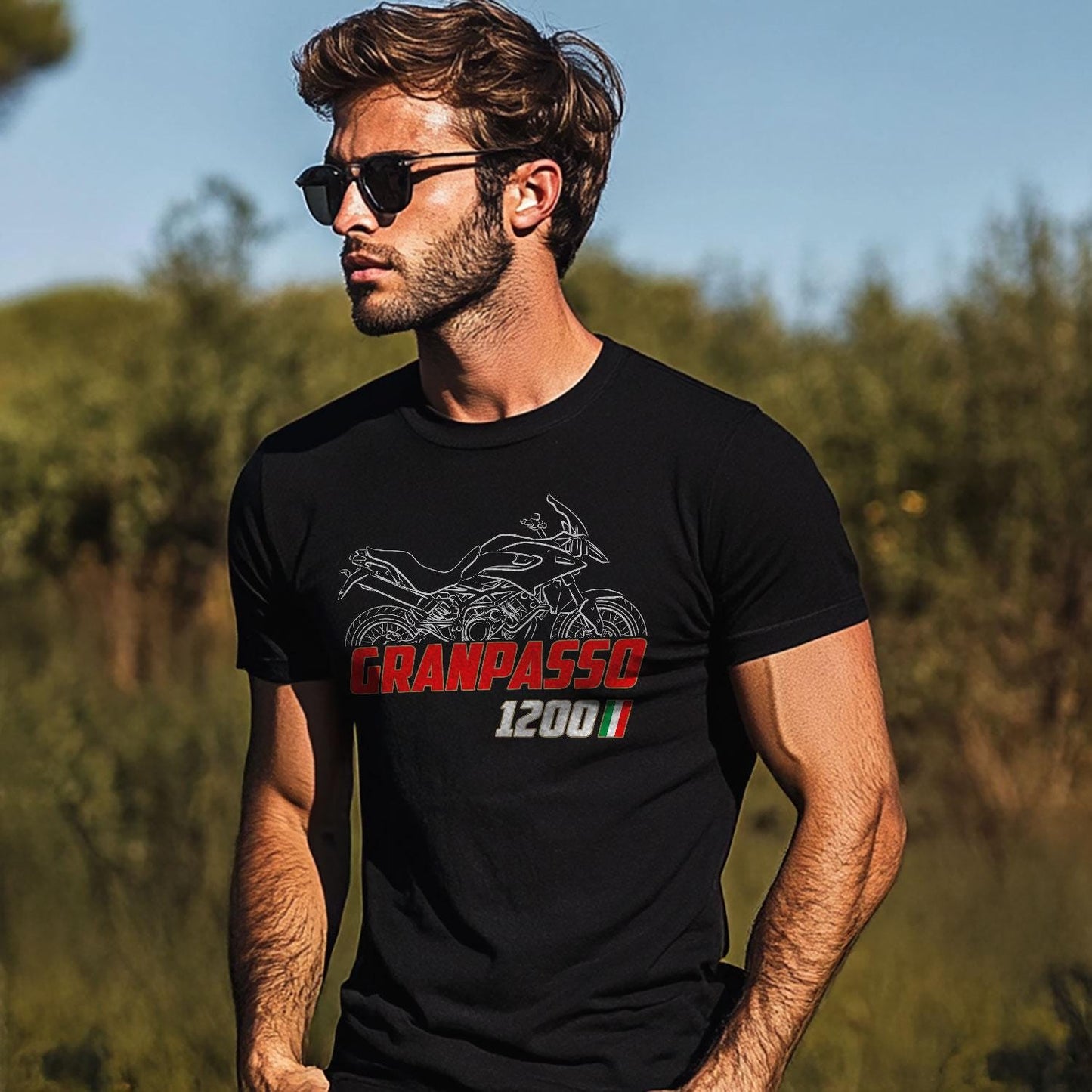 Moto Morini Granpasso 1200 Inspired T-Shirt - Motorcycle Tee Shirt for Riders