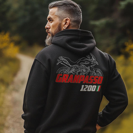 Moto Morini Granpasso 1200 Inspired Hoodie - Motorcycle Sweatshirt for Riders