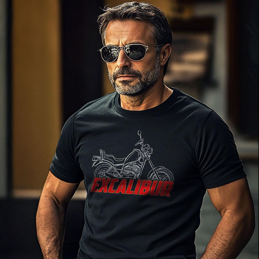 Moto Morini Excalibur 350 1986 - 1992 Inspired T-Shirt - Motorcycle Tee Shirt for Riders