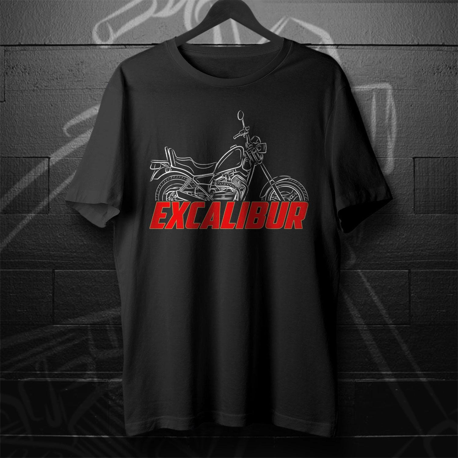 Moto Morini Excalibur 350 1986 - 1992 Inspired T-Shirt - Motorcycle Tee Shirt for Riders
