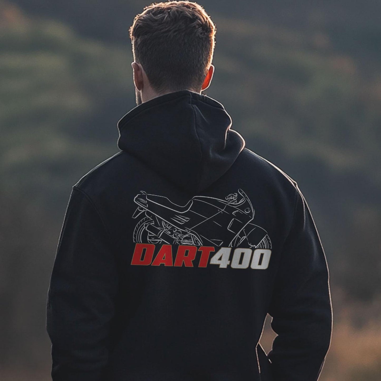 Moto Morini Dart 400 1988 - 1990 Inspired Hoodie - Motorcycle Sweatshirt for Riders