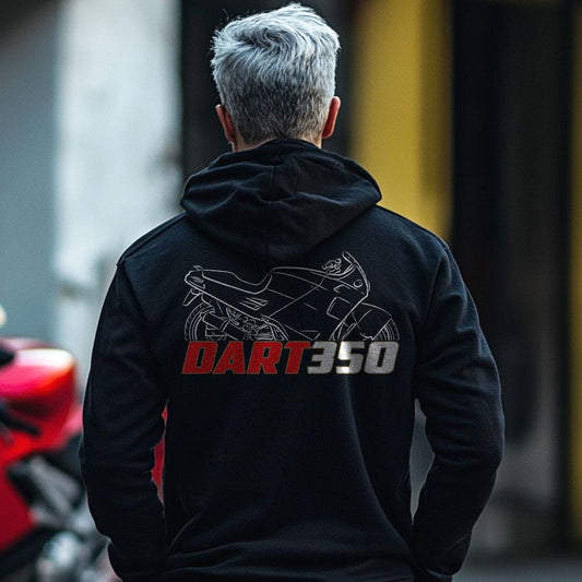 Moto Morini Dart 350 1988 - 1990 Inspired Hoodie - Motorcycle Sweatshirt for Riders