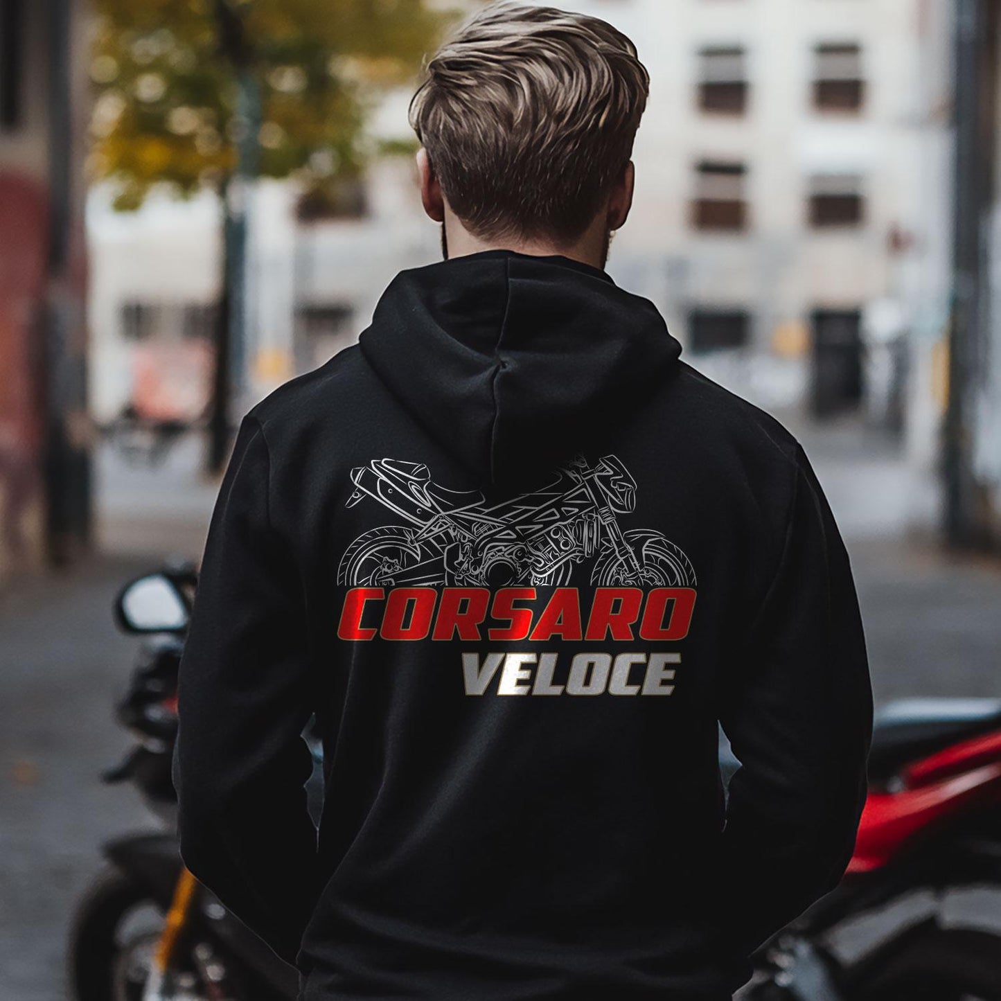 Moto Morini Corsaro Veloce 1200 2006 - 2012 Inspired Hoodie - Motorcycle Sweatshirt for Riders