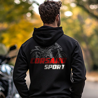 Moto Morini Corsaro Sport 2024 - 2025 Inspired Hoodie - Motorcycle Sweatshirt for Riders