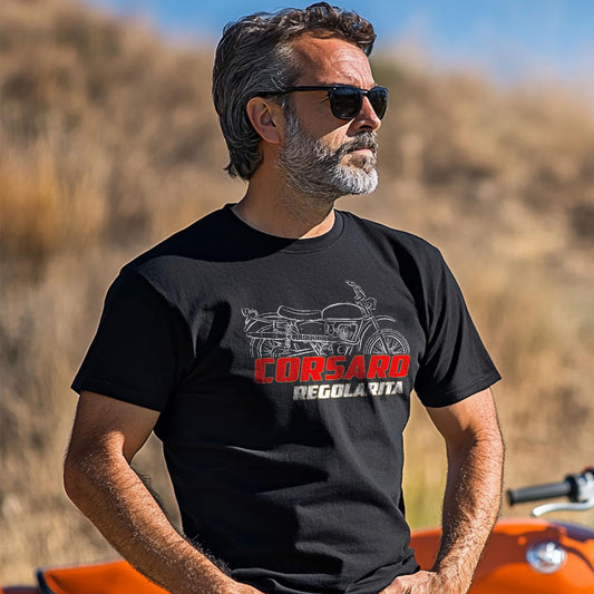 Moto Morini Corsaro Regolarita 165 Inspired T-Shirt - Motorcycle Tee Shirt for Riders