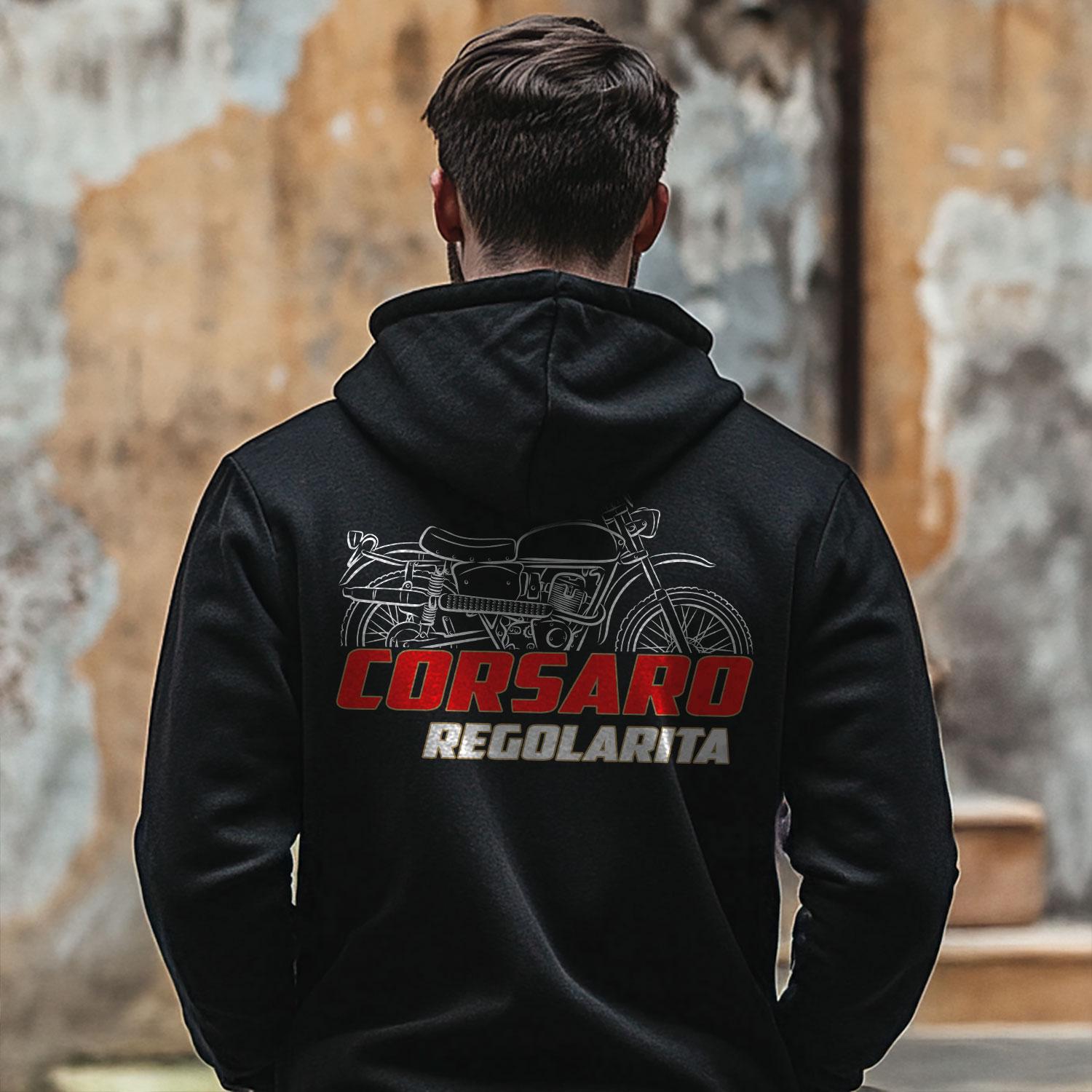 Moto Morini Corsaro Regolarita 165 Inspired Hoodie - Motorcycle Sweatshirt for Riders